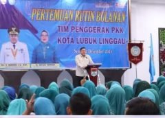 Pj Wako Hadiri Kegiatan Pertemuan Rutin TP PKK Tingkat Kota